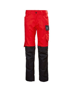 Helly Hansen 77529 Womens Manchester Work Trousers - Alert Red/Ebony