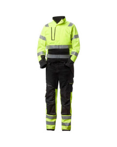 Helly Hansen 77620 Alna 2.0 Work Suit (Hi Vis Yellow/Ebony) - 36" Waist 32" Leg (C50) - SALE