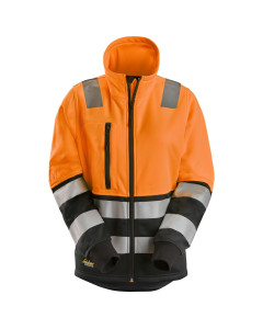 Snickers 8073 Hi-Vis Women's Full-Zip Jacket Class 2 (Hi-Vis Orange/Black)
