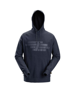 Snickers 8075 AllroundWork Polartec Terry Hoodie (Dark Navy Melange)