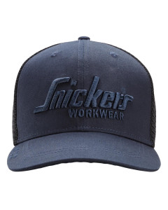 Snickers 9001 Trucker Snap-Back Cap (Navy/Black)