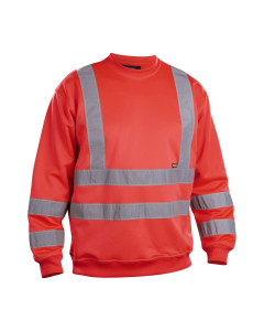 Blaklader 3341 Sweatshirt High Vis (Red High Viz)