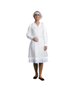 Portwest D300 Disposable PE Bib Apron (2000pcs) - (White)