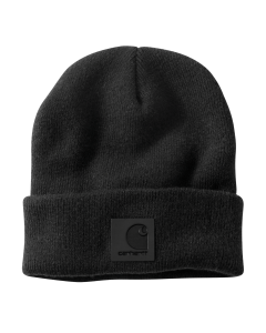 Carhartt 101070 Black Label Knit Beanie Watch Hat - Black