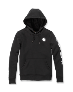 Carhartt 102791 Logo Sleeve Graphic Hoodie - female - Black