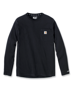 Carhartt 104617 Force Flex Pocket T-Shirt L/S - Men's - Black