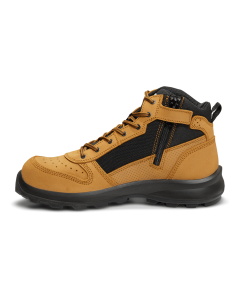 Carhartt F700919 Michigan S1P Midcut Zip Safety Boot - Unisex - Wheat