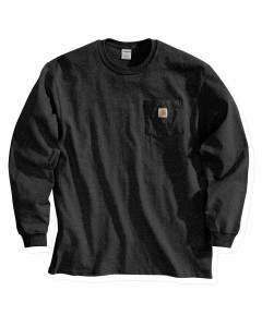 Carhartt K126 Workwear Pocket Long Sleeve T-Shirt - Black