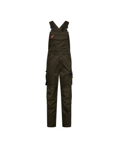 Engel Galaxy Bib And Brace Overalls with Stretch (3809-255) - Forest Green/Black