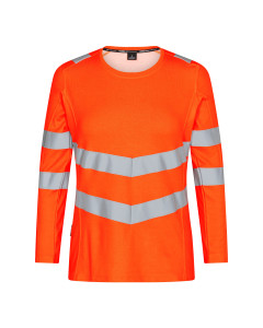 Engel Safety Women's Long-Sleeved T-Shirt (9543-182) - Hi-Vis Orange