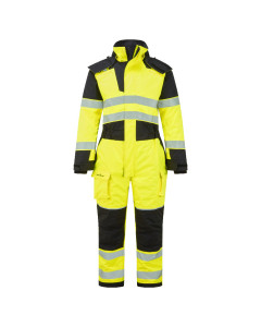 Portwest FR507 PW3 FR Hi-Vis Coverall - (Yellow/Black)