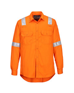 Portwest FR720 FR Lightweight Anti-static Shirt - (Orange)