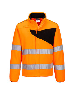 Portwest PW274 PW2 Hi-Vis Fleece - Rail Spec (Orange/Black)