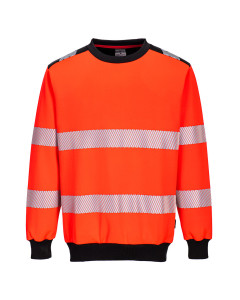 Portwest PW379 PW3 Hi-Vis Sweatshirt - (Red/Black)