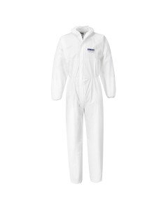 Portwest ST40 BizTex Microporous Disposable Coverall Type 5/6 (Pack of 50) - (White)