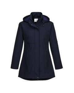 Portwest TK42 Carla Women's Softshell Jacket (3L) - Showerproof, Breathable, Smart (Navy)