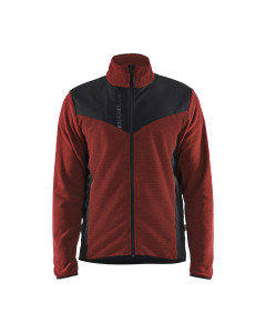 Blaklader 5942 Knitted Jacket With Softshell - Burned Red/Black