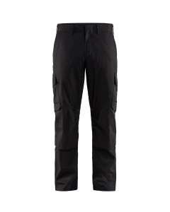 Blaklader 1448 Industry Trousers Stretch with Knee Pad Pockets (Black/Dark Grey)
