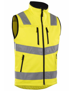 Blaklader 3049 Hi-Vis Softshell Vest - Waterproof, Windproof (Yellow)