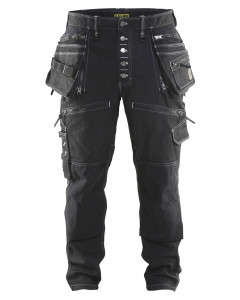 Blaklader X1900 Craftsman Stretch Trousers Denim/Cordura (Black)X1999