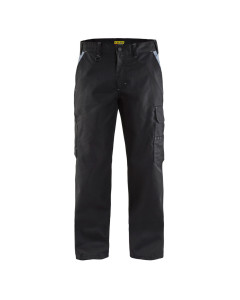 Blaklader 1404 Industry Trousers 65% Polyester, 35% Cotton Twill (Black/Grey)