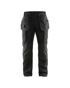 Blaklader 1522 4-Way Stretch Craftsman Work Trousers Black / Red