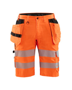 Blaklader 1586 Hi-Vis Shorts With Stretch - Rail Spec - Orange