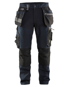 Blaklader 1599 Craftsman Trousers With Stretch (Dark Navy/Black)