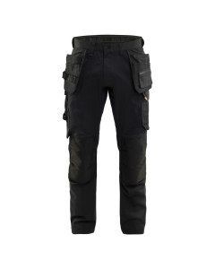 Blaklader 1750 Craftsman Lightweight Stretch Trousers with Holster Pockets (Black)