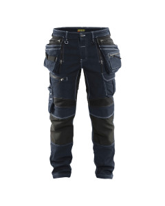 Blaklader 1990 Craftsman Trousers with Stretch X1900 (Navy Blue/Black)