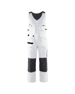 Blaklader 2532 Bib Overalls - Stretch Back (White/Dark Grey)