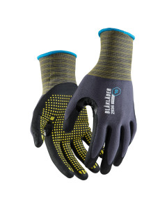 Blaklader 2935 Nitrile-Dipped Work Gloves With Dot Grip - Grey (Pair)