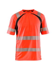 Blaklader 3397 UV High Vis T-Shirt (High Vis Red/Black)