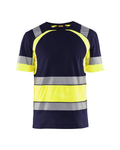 Blaklader 3421 High Vis T-Shirt (Navy Blue/Yellow)