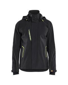 Blaklader 4483 Waterproof Shell Jacket Stretch - Black/Hi-Vis Yellow