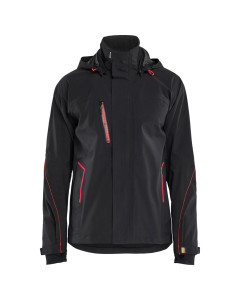 Blaklader 4483 Waterproof Shell Jacket Stretch - Black/Red