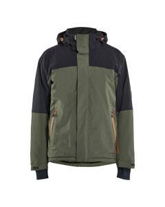 Blaklader 4991 STRIKER Winter Wind/Waterproof Jacket with Stretch - Forest Green/Rust