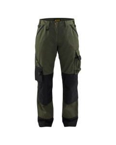 Blaklader 7154 Ladies Garden Trousers (Army Green / Black)