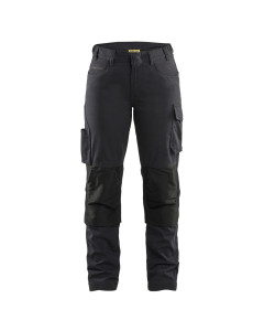 Blaklader 7195 Ladies Service Trousers with Stretch (Black/Dark Grey)
