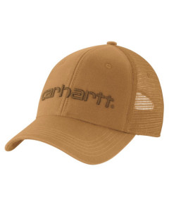 Carhartt 101195 AH1195 Canvas Mesh-Back Logo Graphic Cap (Dark
