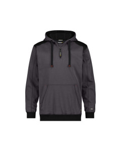 Dassy 300318 Indy Hooded Sweatshirt - Anthracite Grey/Black - Small - SALE