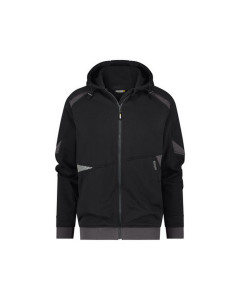 Dassy 300549 Lunax Hooded Sweatshirt - Black/Anthracite Grey - Large - SALE
