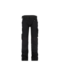 Dassy 201001 Dynax Women Work Trousers With Stretch And Knee Pockets - Black - UK 10 (EU36) - Regular Leg - SALE