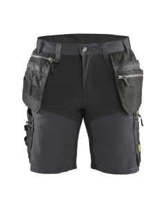 Blaklader 1598 Craftsman Shorts With Stretch - Mid Grey/Black