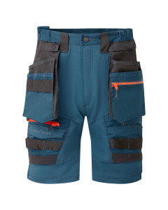 Dassy 250067 Cosmic Work Shorts - Azure Blue/Anthracite Grey