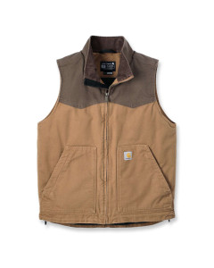 Carhartt 106433 Montana Rugged Flex Duck Insulated Vest - Shadow/Black