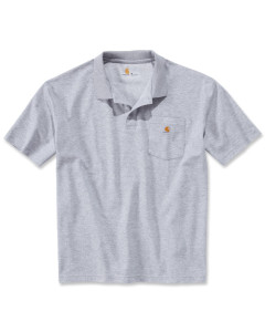 Carhartt K570 Work Pocket Polo Shirt S/S - Men's - Heather Grey