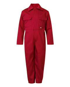 Fort Workwear Tearaway Junior Coverall - Hardwearing - Red