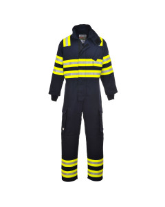 Portwest FR98 Wildland Flame Retardant Coverall (Yellow/Navy)