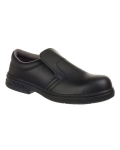 Portwest FW81 Steelite Slip On Safety Shoe S2 (Black) - UK 6 / EU 39 - SALE